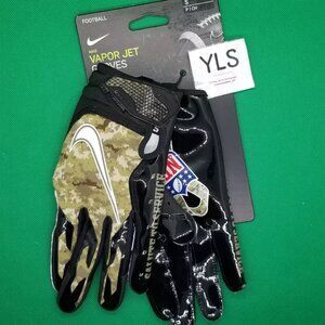 Nike NFL Vapor Jet Salute To Service Digital Camo Football Gloves Men's Small